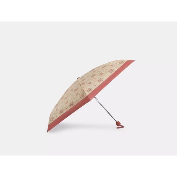 NWT Coach CCS84 Uv Protection Mini Umbrella With Floral Print - Picture 1 of 4